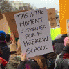 Image, protest sign, Washington, D.C.,January 29, 2017